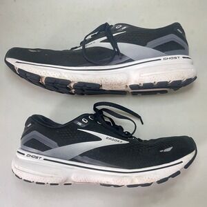 Brooks Ghost 15 1203801B012 Athletic Sneaker Women's 10.5B Black Mesh Training